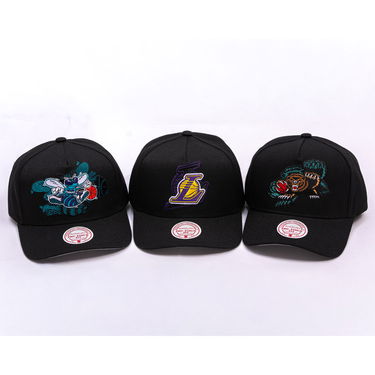Шапка с козирка Mitchell & Ness NBA Los Angeles Lakers Tilted Pro Snapback Cap Черно | HP12813-LALBLCK, 3