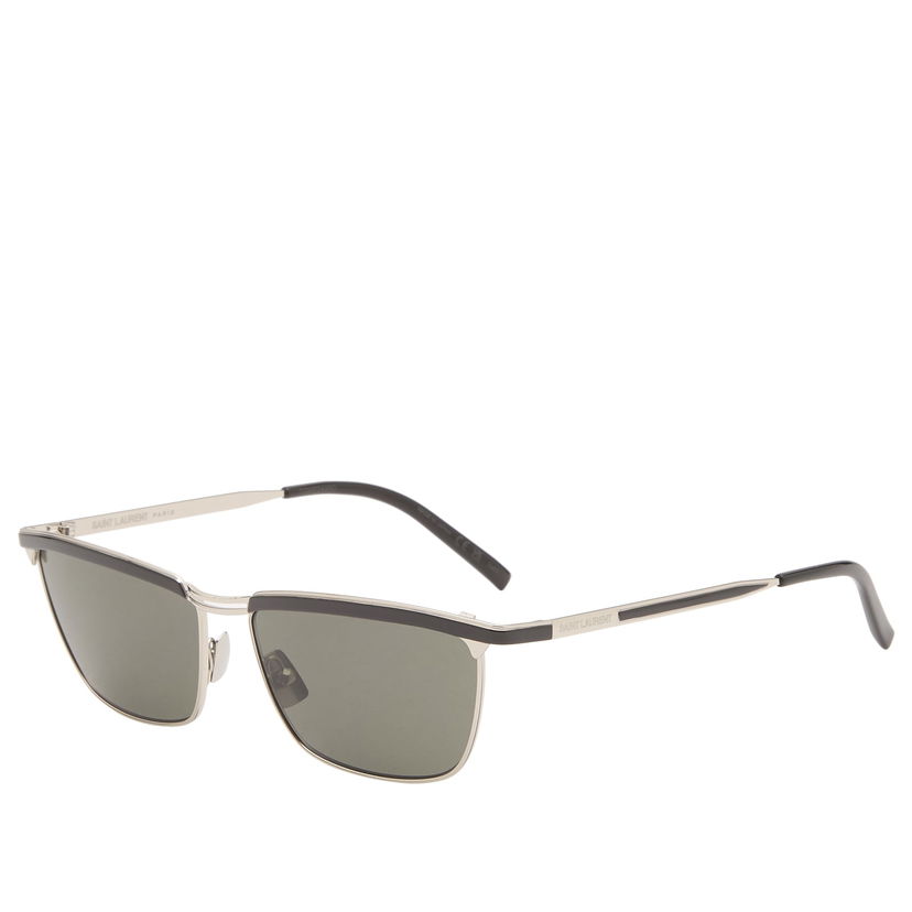 Слънчеви очила Saint Laurent Joe Rectangular Metal Frame Sunglasses Черно | SL-795-JOE-003