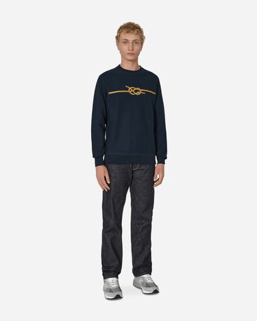 Суитчър Noah Knot Crewneck Sweatshirt Blue Черно | SS070FW22 NVY, 4