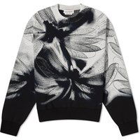 Пуловер Alexander McQueen Jacquard Dragonfly Crewneck Сиво | 776011Q1A8A-1219, 1