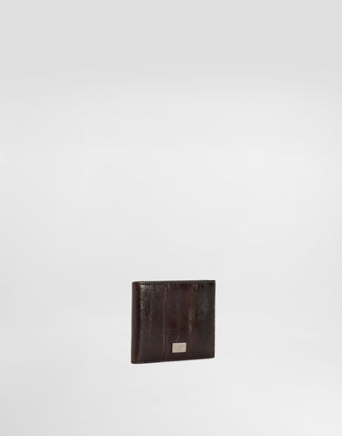 Портфейл Dolce & Gabbana Dolce & Gabbana Eel Leather Bi-Fold Wallet Кафяво | BP1321A8A5381300, 1