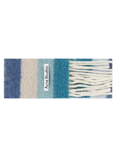 Шал Acne Studios Vesuvio Stripe Scarf Blue/Grey Синьо | CA0226-BAT