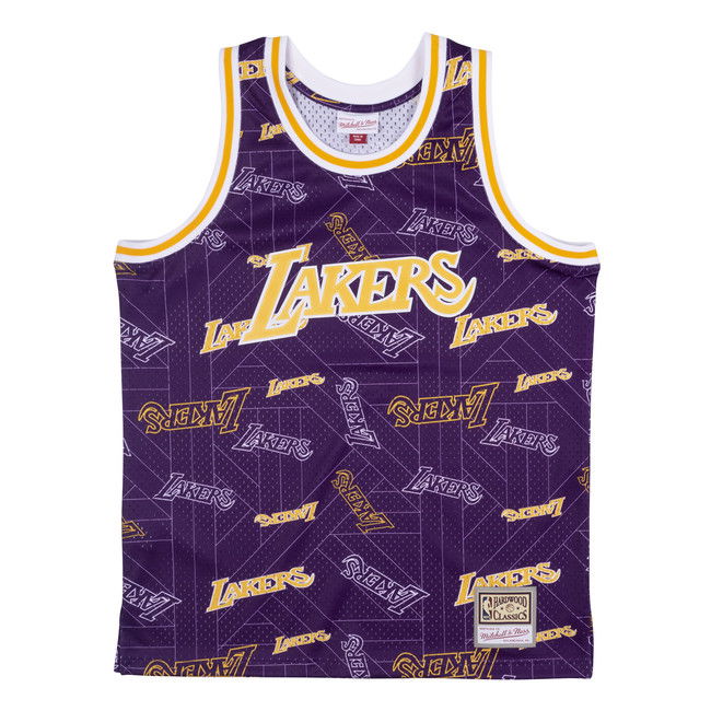 Фланелка Mitchell & Ness LA Lakers Swingman Jersey Лилаво | MSPOBW19081-LALPTPR, 1