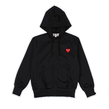 Суитчър Comme des Garçons Play Heart Hoodie Черно | AZ T172 051 1, 0