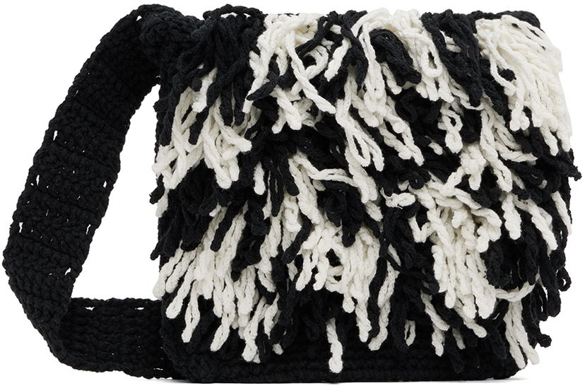 Чанта през рамо ADER ERROR Fringed Crochet Shoulder Bag Многоцветен | BMADSSBA0302BK