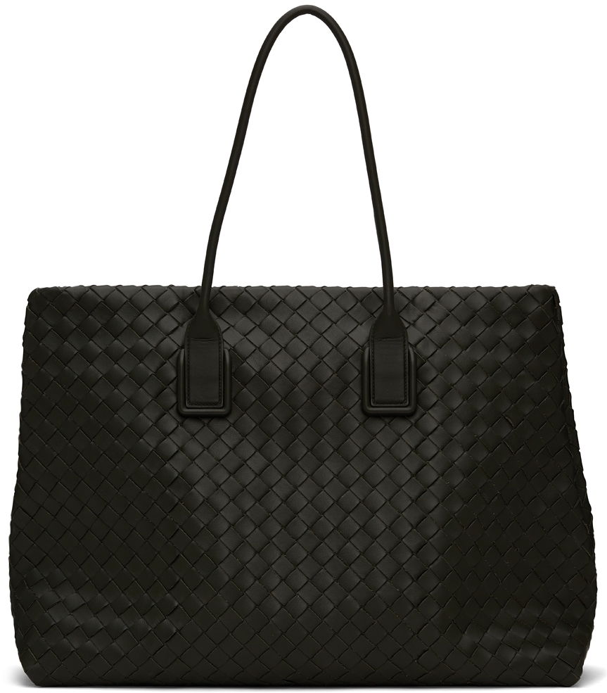 Голяма пазарска чанта Bottega Veneta Intrecciato Classic Hidrology Tote Зелено | 667286 V0E51, 0