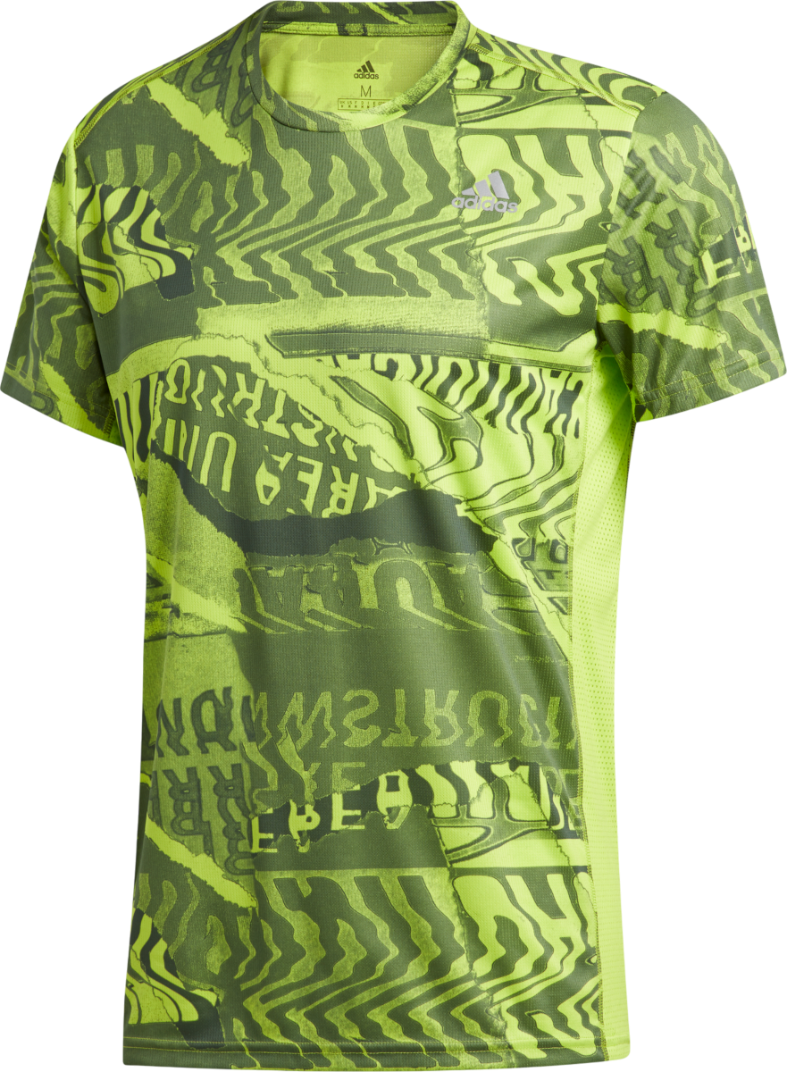 Тениска adidas Originals Graphic T-Shirt Own the Run Жълто | fl6981, 0