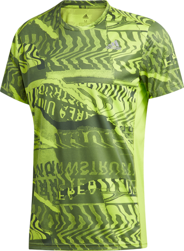 Тениска adidas Originals Graphic T-Shirt Own the Run Жълто | fl6981, 0