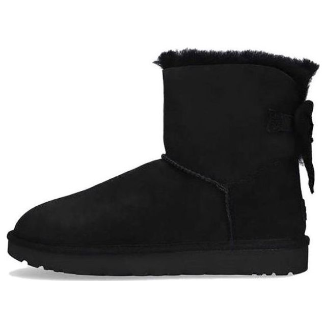 Кецове и обувки UGG Mini Bailey Fluff Bow Boots Черно | 1123635-BLK