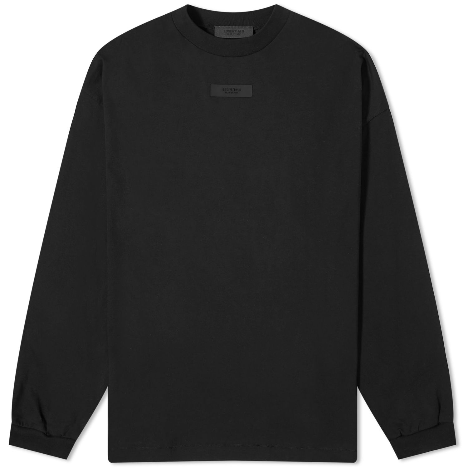 Тениска Fear of God ESSENTIALS Spring Tab Long Sleeve T-Shirt Черно | 125SP244204F, 0