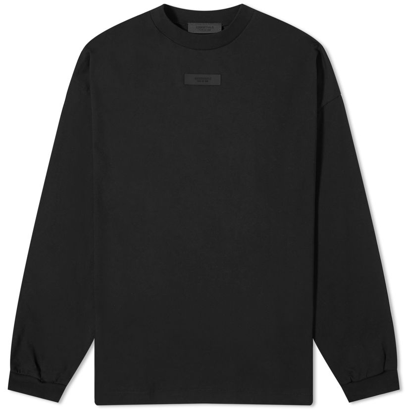 Тениска Fear of God ESSENTIALS Spring Tab Long Sleeve T-Shirt Черно | 125SP244204F