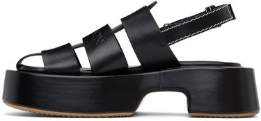 Кецове и обувки JW Anderson JW Anderson Stripe Platform Sandals Черно | SN0098-LA0323, 2