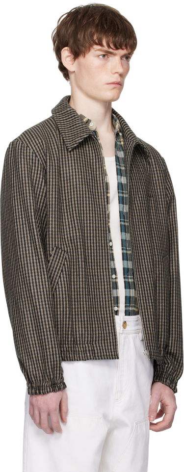 Яке A.P.C. A.P.C. Gilbert Houndstooth Zip Jacket Кафяво | WOASP-M32018, 1