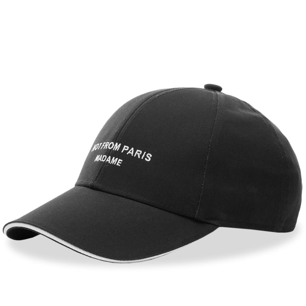 Шапка с козирка Drôle de Monsieur Not From Paris Madame Cap Черно | PERM-PCAP-BL, 0