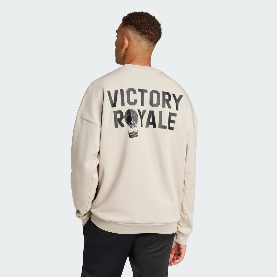 Суитчър adidas Performance Fortnite x Future Icons Three Bar Logo Crewneck Sweatshirt Бежово | JV9949, 1
