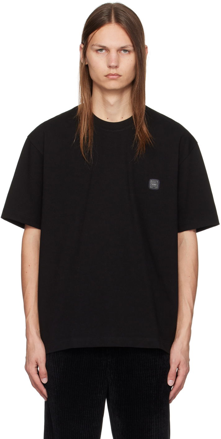 Тениска Solid Homme Quantum Relaxed Fit Patch T-Shirt Черно | S243TS55, 0