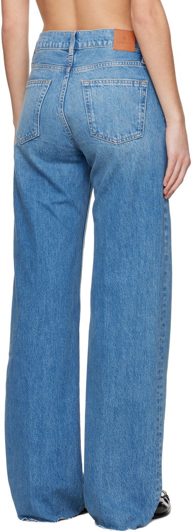 Дънки Anine Bing Anine Bing Hugh Wide-Leg Jeans Синьо | A-06-7135-447, 2