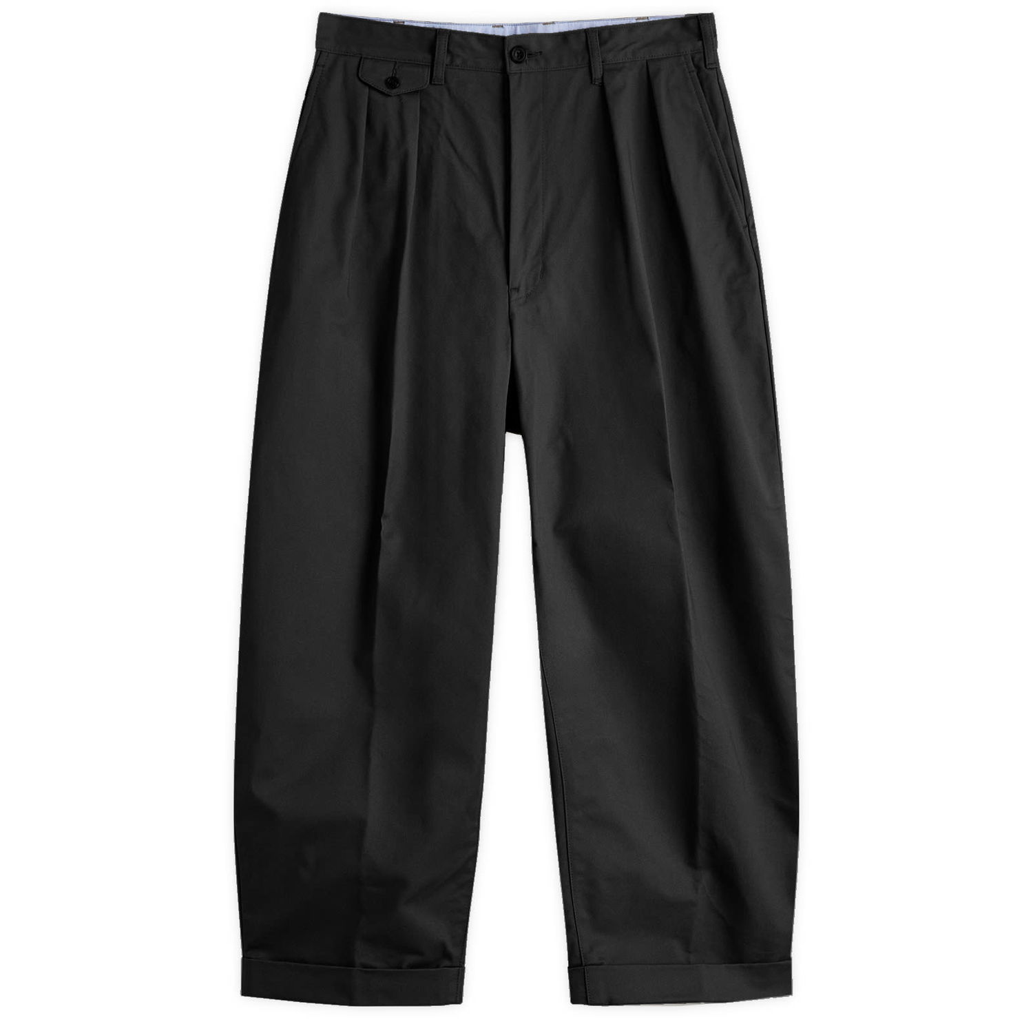 Панталони BEAMS Beams Plus 2 Pleat Chino Trousers, Size Large Черно | 3823-0097-874-19, 0