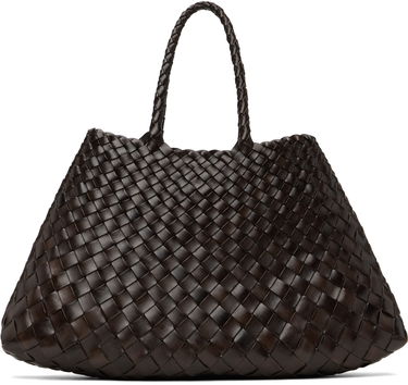 Голяма пазарска чанта Dragon Diffusion Dragon Diffusion Santa Croce Small Tote Bag Кафяво | 8893, 0
