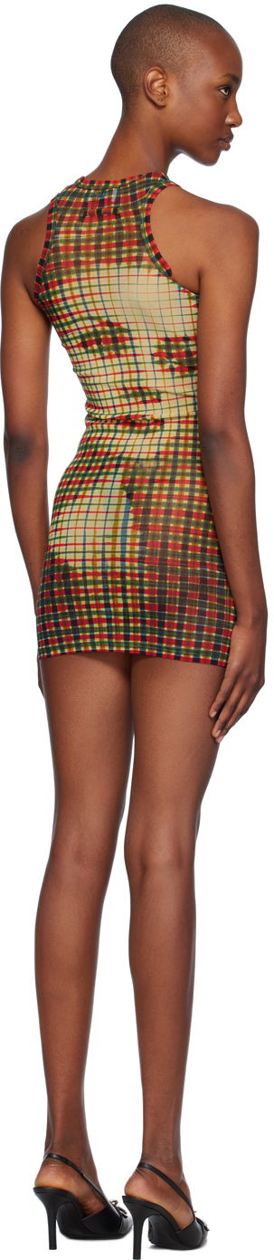 Pокля Jean Paul Gaultier Jean Paul Gaultier Tartan Face Print Mini Dress Многоцветен | 24/31-F-RO273-T563-95105030, 2