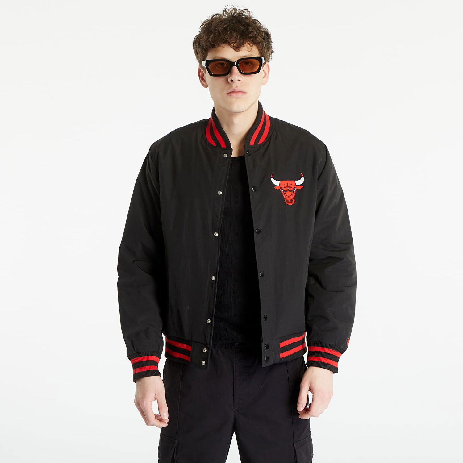 Яке New Era Chicago Bulls NBA Script Bomber Jacket Черно | 60332203, 0