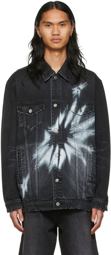 Яке We11done We11done Graphic Print Denim Jacket Черно | WD-DJ1-22-356-U-WB, 0