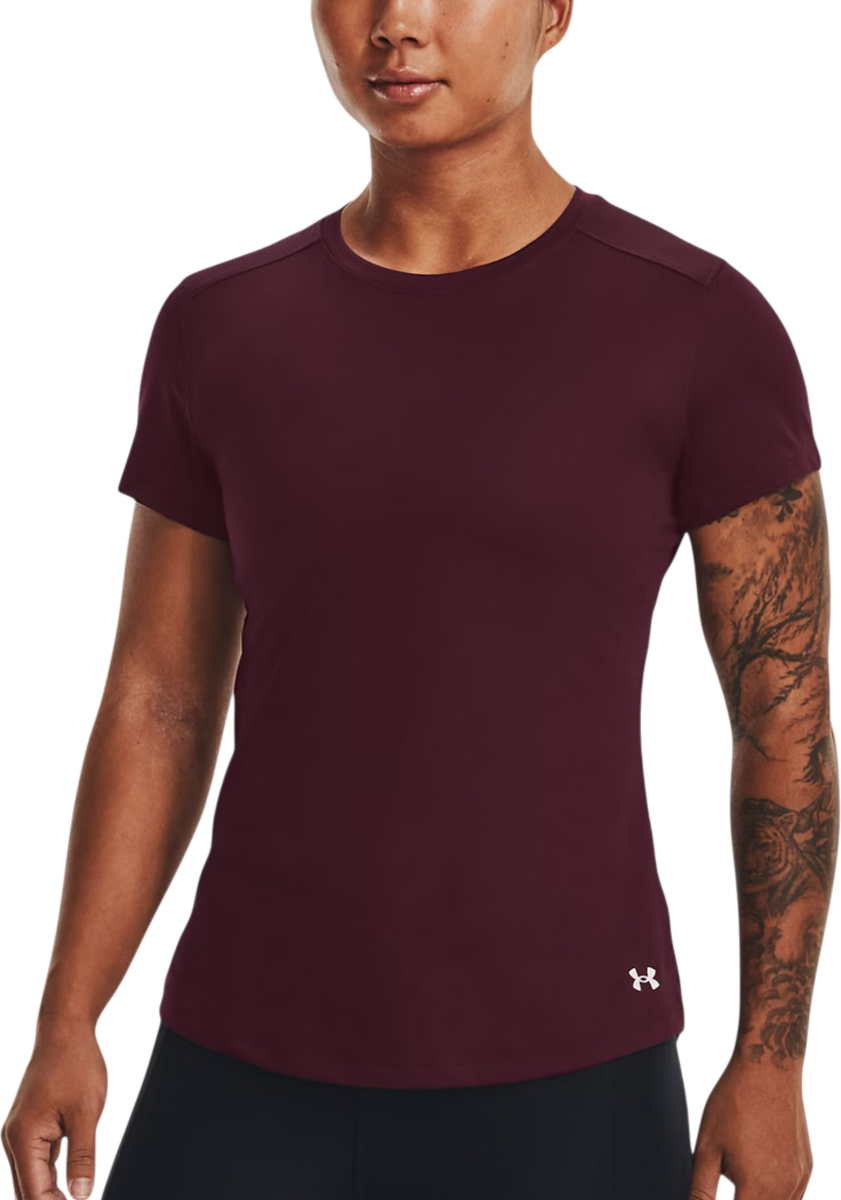 Тениска Under Armour Under Armour Qualifier Run T-Shirt Бургунди | 1369454-600, 0