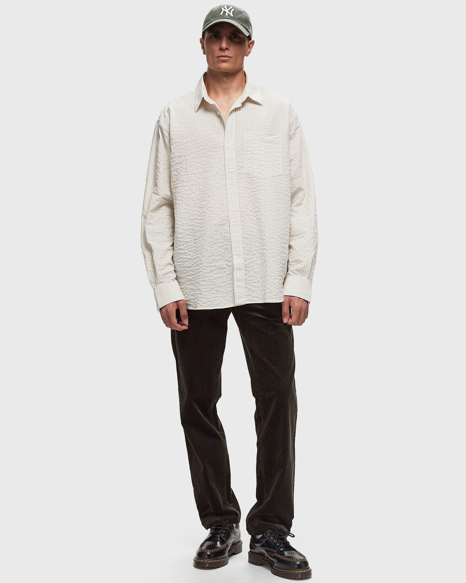 Риза NORSE PROJECTS Mo Oversized Striped Shirt Бежово | N40-0810-0957, 1