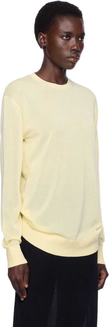 Тениска TOTEME TOTEME Knit Long Sleeve Tee Жълто | 253-WRT0604-YA0079, 1