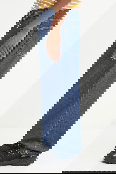 Дънки Carhartt WIP Brandon Baggy Wide-Leg Jeans Синьо | I035893.106, 1