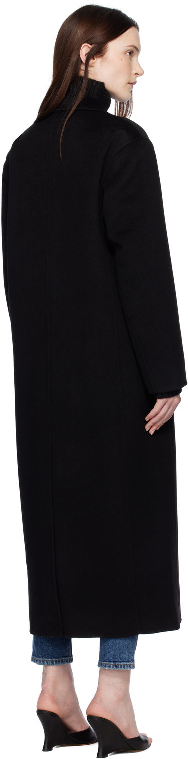 Палта Anine Bing Long Wool-Blend Overcoat Черно | A-01-4163-000, 2