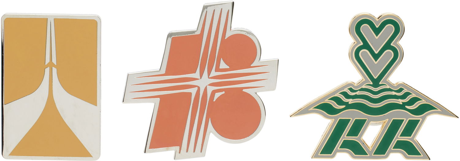 Значка KIKO KOSTADINOV Kiko Kostadinov Sunrise Brooch Set Жълто | KKWSS25ACC04-127, 0