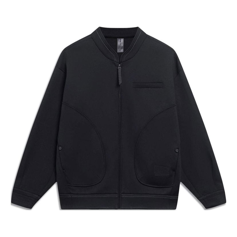 Яке Li-Ning Jackie Chan Knit Baseball Jacket Черно | AFDT113-1