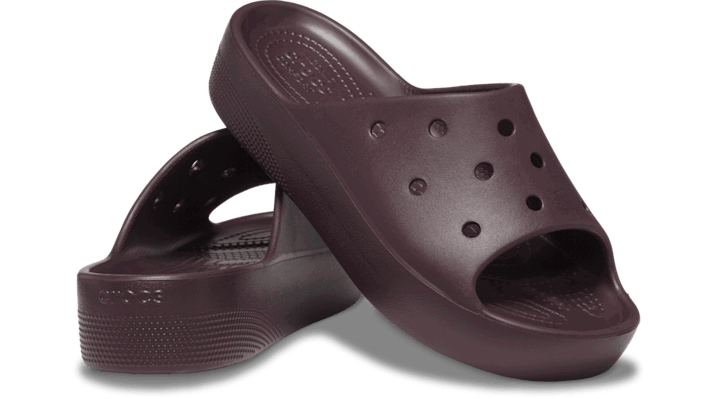 Кецове и обувки Crocs Classic Platform Slides Кафяво | 208180-6WD, 1
