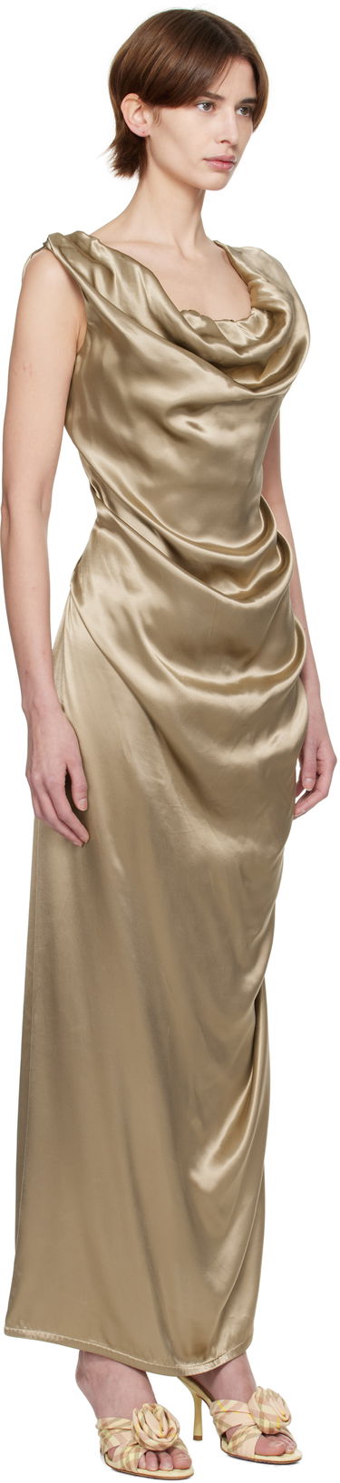 Pокля Vivienne Westwood Vivienne Westwood Ginnie Pencil Maxi Dress Черно | 1101034V-W0128-, 4