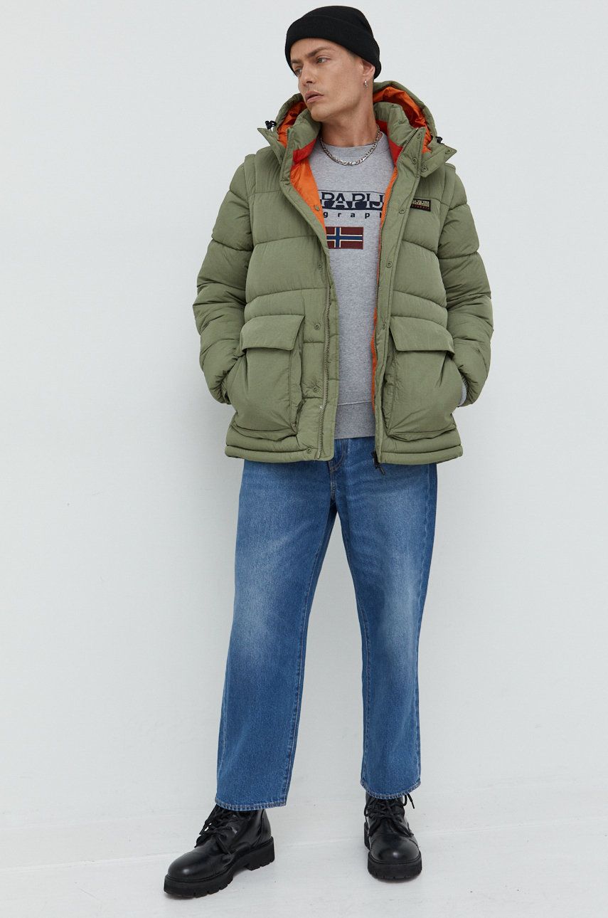 Парка Napapijri A-Chairlift Jacket Зелено | NP0A4GLQGAE1, 0