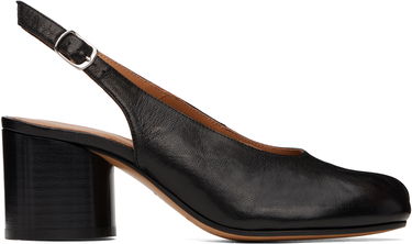 Кецове и обувки Maison Margiela Maison Margiela Tabi Leather Slingback Heels Черно | S58WL0210 P3753, 0