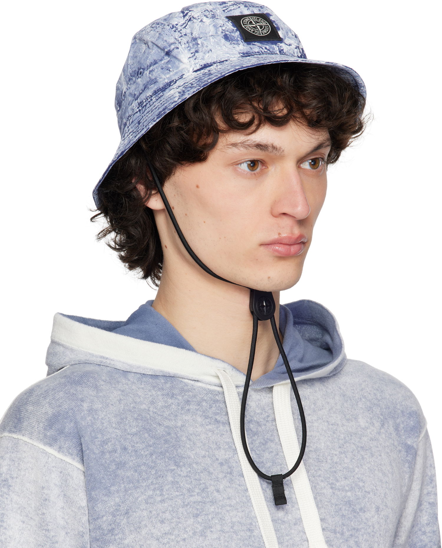 Шапка Stone Island Stone Island Pigment Stretch-TC Bucket Hat Синьо | K1S15 9100013 S0143, 1