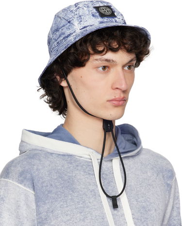 Шапка Stone Island Stone Island Pigment Stretch-TC Bucket Hat Синьо | K1S15 9100013 S0143, 1