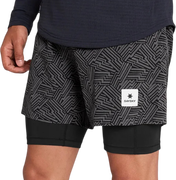 Reflective Pace 2 in 1 Shorts 5''