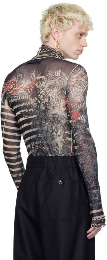 Риза Jean Paul Gaultier Gaultier Tattoo Print Turtleneck Бежово | 23/15-U-TO121-T537-595031, 2