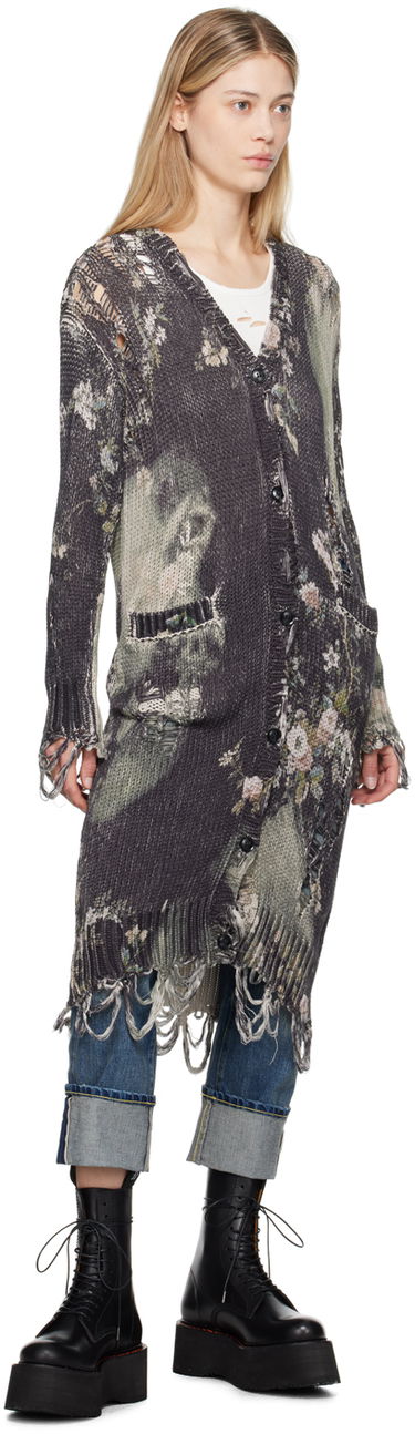Пуловер R13 R13 Distressed Floral Long Cardigan Многоцветен | R13WY102-Y165A, 3
