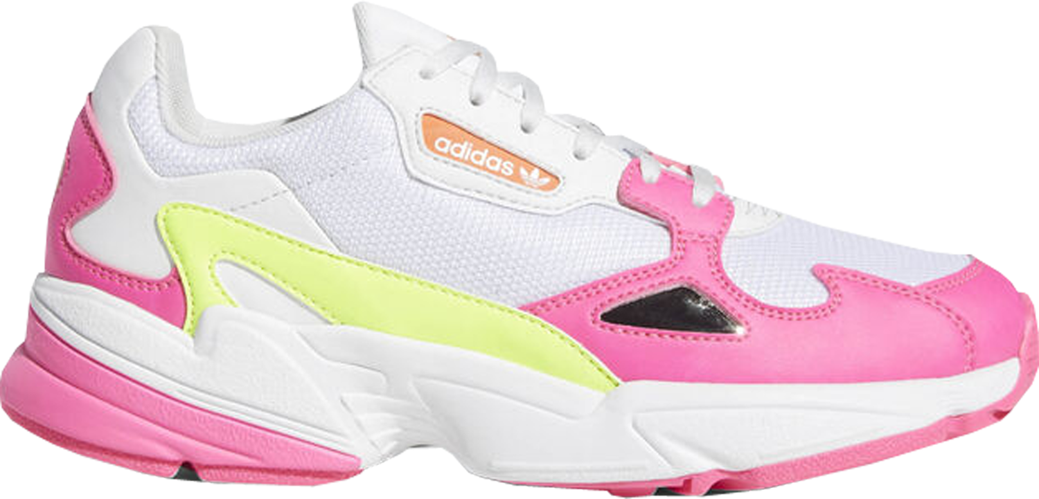Кецове и обувки adidas Originals Falcon Shock Pink Solar Yellow W Розово | EE4405, 0