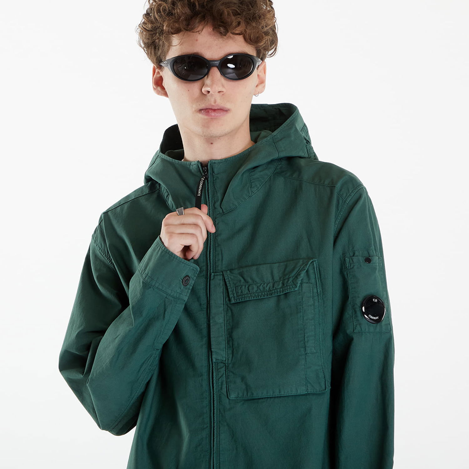 Яке C.P. Company Ottoman Long Sleeve Jacket Duck Green Зелено | 16CMSH156A006406O-649, 1