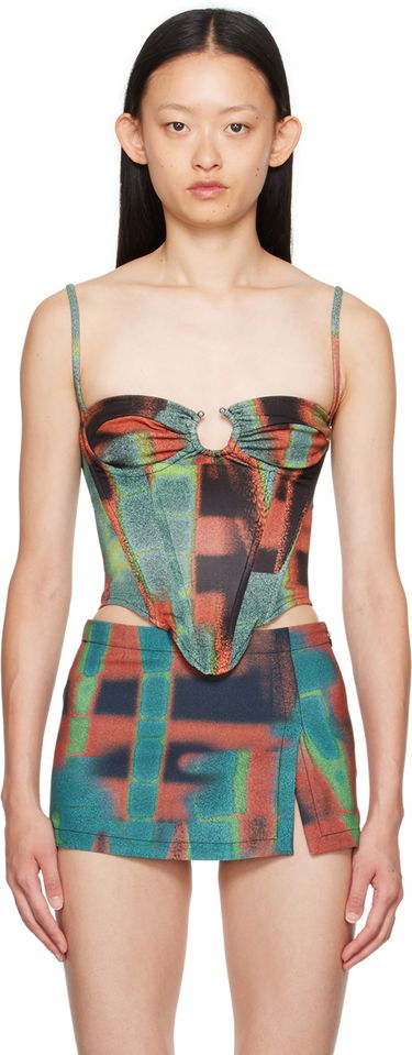 Пола Miaou Miaou Deia Printed Corset Top Многоцветен | 7069VC2RST, 0