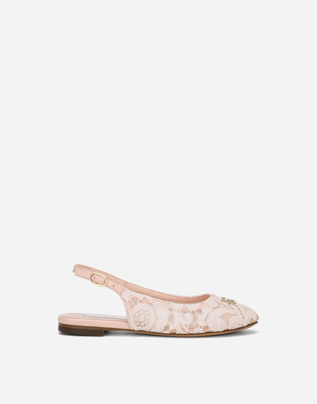 Lace Slingback Flats