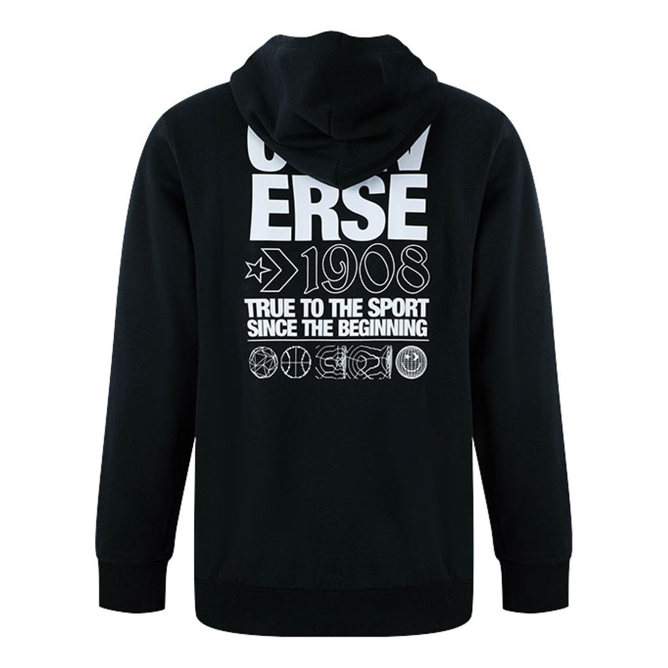 Суитчър Converse Graphic Print Hoodie Черно | 10021131-A01, 0