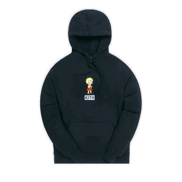 Суитчър KITH For The Simpsons Lisa Logo Hoodie Черно | KH2633 100, 0