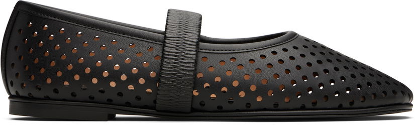 Кецове и обувки Stella McCartney Stella McCartney Ryder Perforated Ballerina Flats Черно | 810528KP027