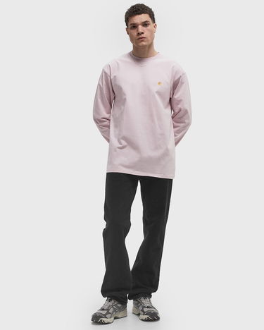 Тениска Carhartt WIP Long Sleeve Chase T-Shirt Розово | I026392-2VA.XX, 2